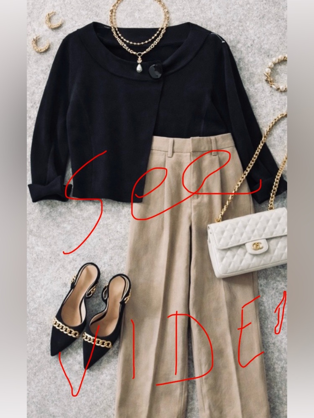 Anne Klein‎ Elegant Black Blouse with Button Detail size M excellent condition